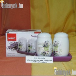 Kerámia levendula mintás sószóró, borsszóró BQT-381168